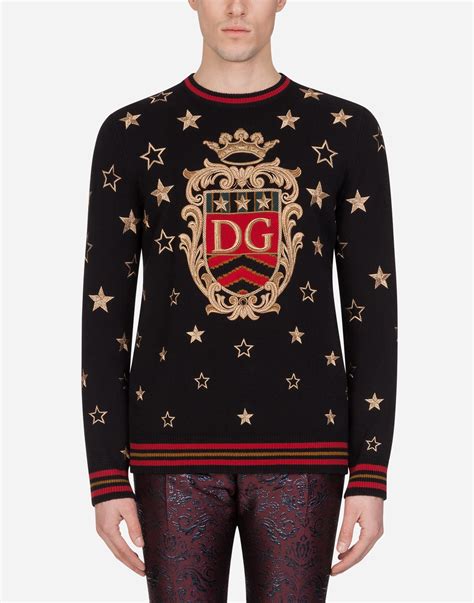 dolce gabbana sweatshirt herren|dolce and gabbana cashmere sweater.